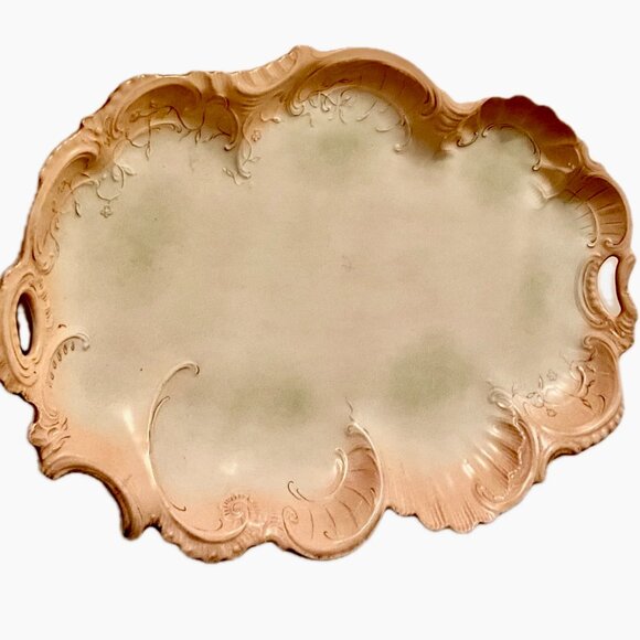 WEIMAR Germany Porcelain Platter Lusterware c1848-1933 Maker Mark - Picture 9 of 10